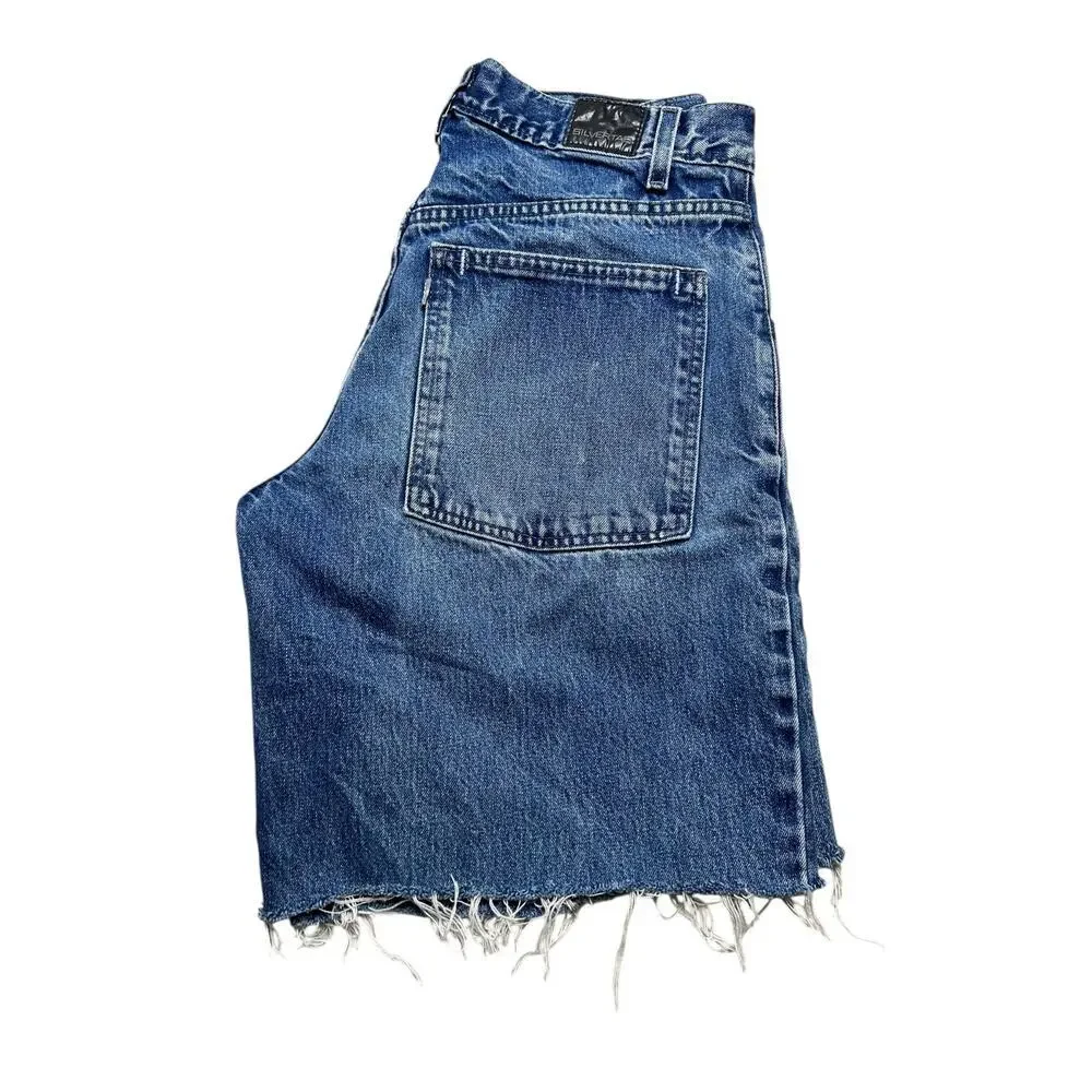 Vintage Levi's Silvertab Baggy Fit Denim cut off Shorts Men's 32  / Y2K  / Retro
